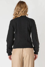 Load image into Gallery viewer, DX Half Zip Black Sweater