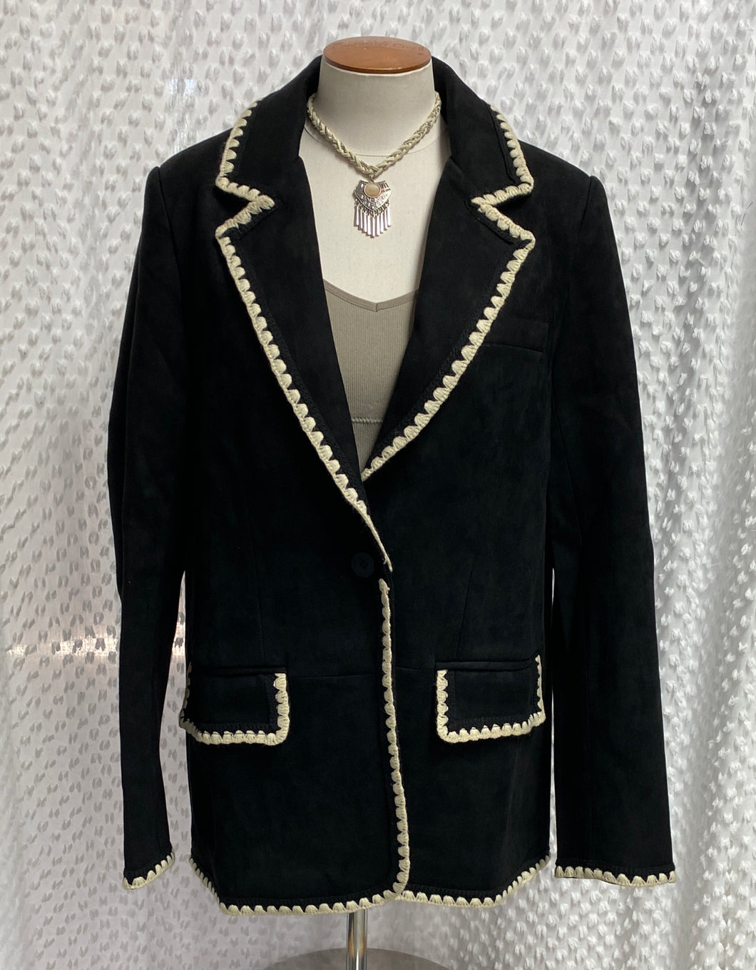 MM Faux Suede Blazer