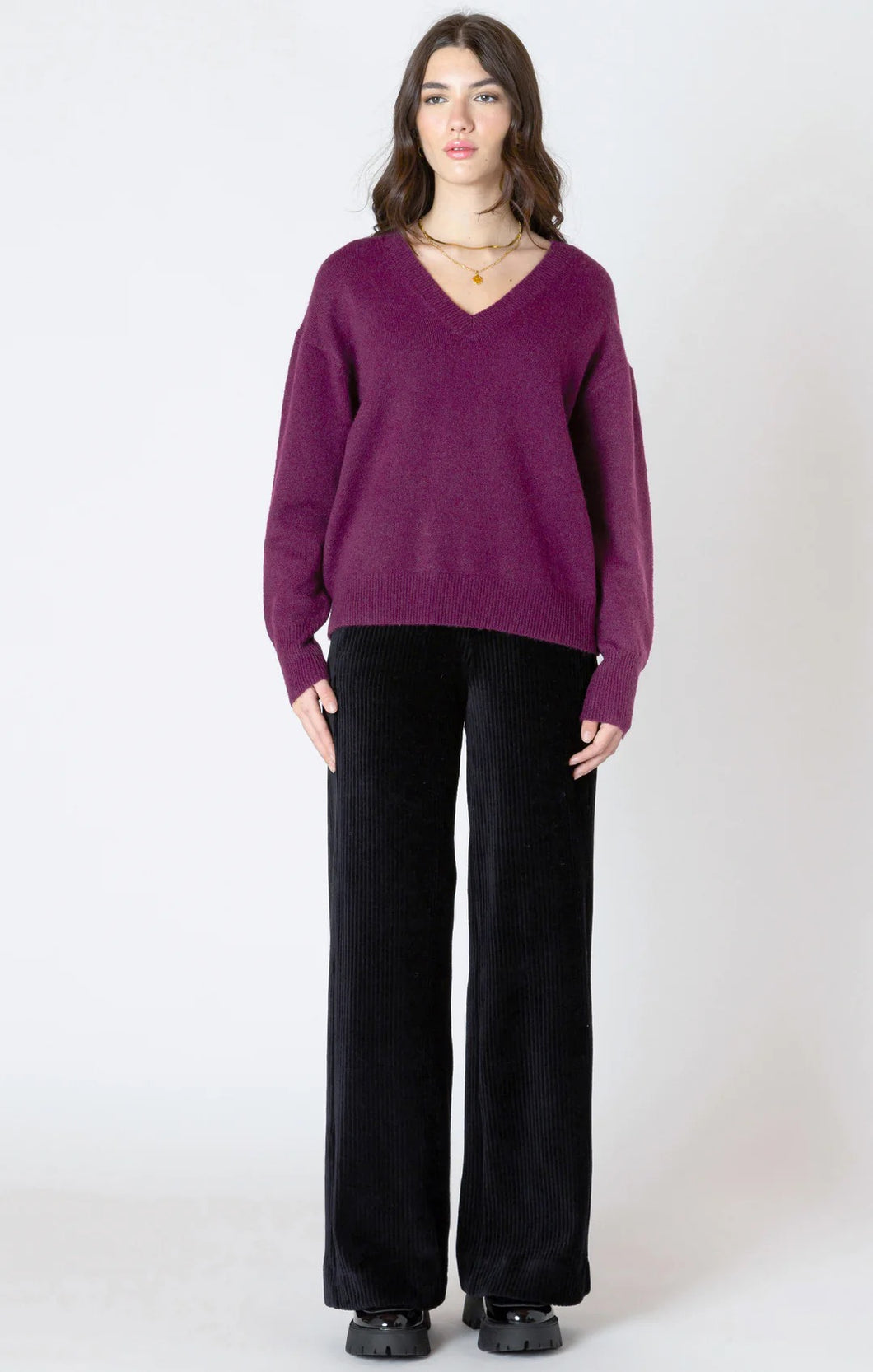 DX Soft Touch Sweater-Plum