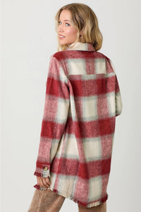 MYS Plaid Jacket-Red