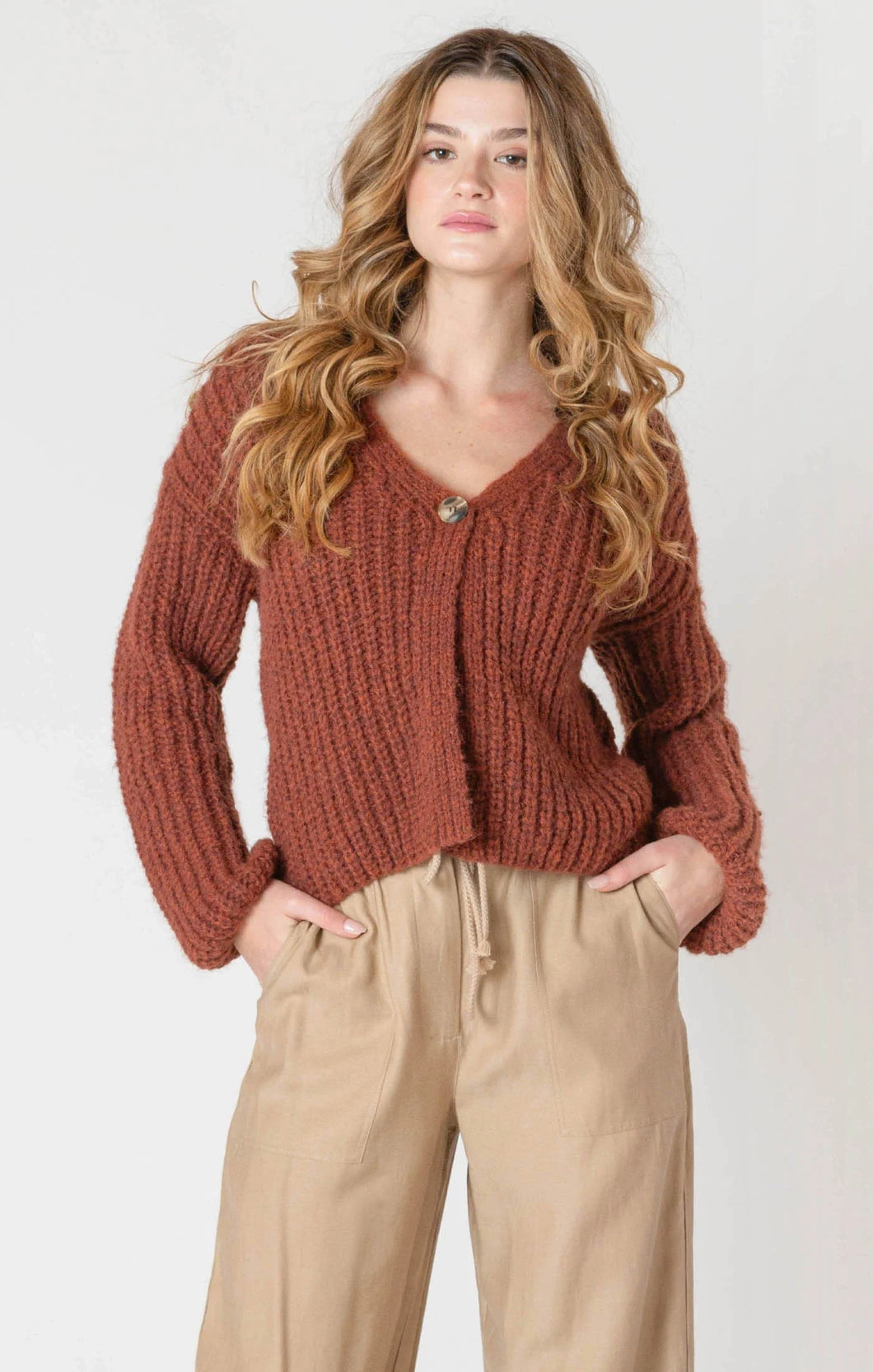 DX Single Button Cardigan