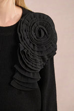 Load image into Gallery viewer, MB  Rose Shoulder Sweater
