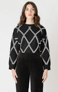 DX Diamond Check Sweater