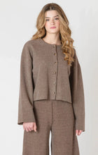 Load image into Gallery viewer, DX Ribbed Cardigan-Mocha
