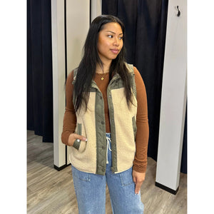 DX Mixed Fabric Vest