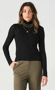 DX Black Ribbed Top