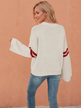 Load image into Gallery viewer, LS Cream Heart Knit Sweater
