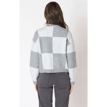 Load image into Gallery viewer, DX Grey Color Block Sweater
