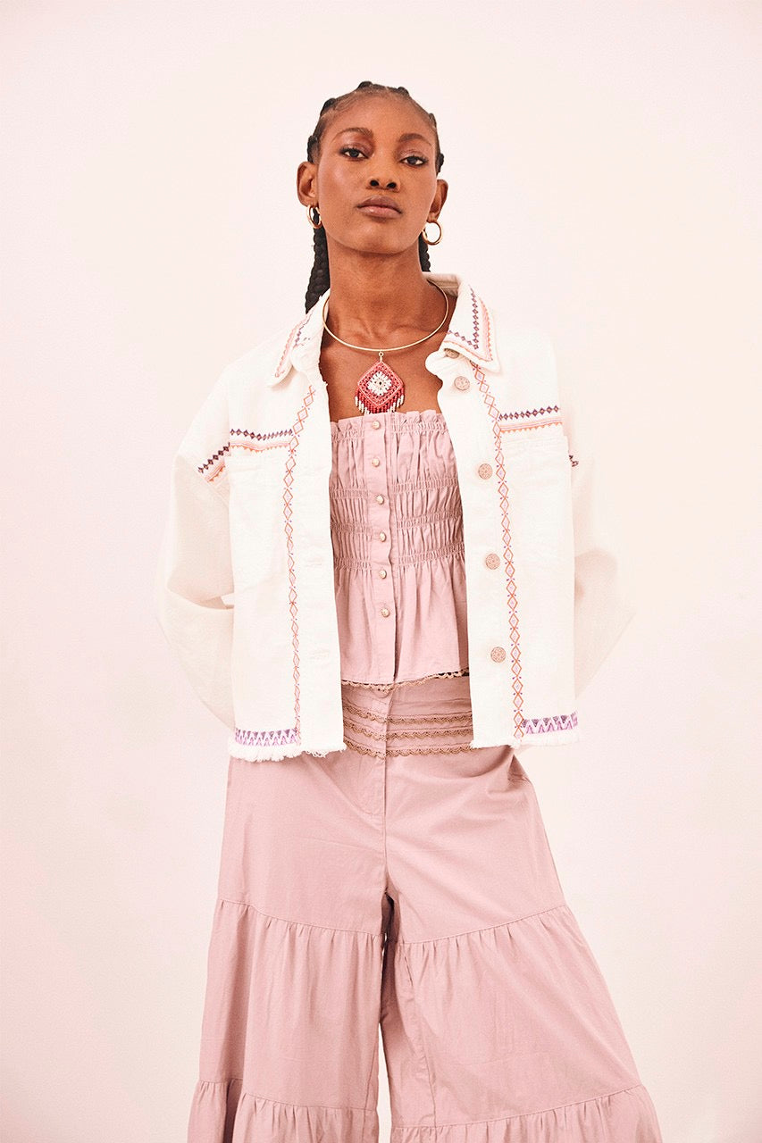 NKN Embroidered Denim Jacket