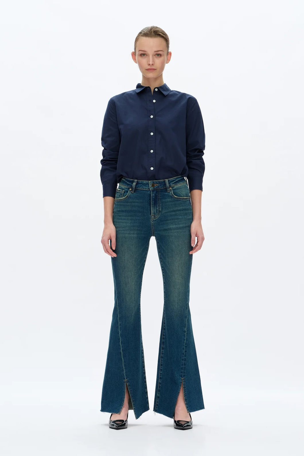 BAY Split Flare Jeans