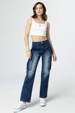 Load image into Gallery viewer, MM High Rise Cargo Jeans
