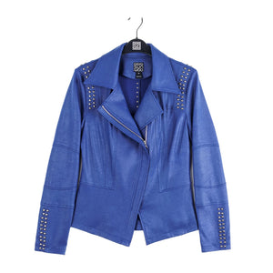 CSW Studded Jacket-Cobalt Blue