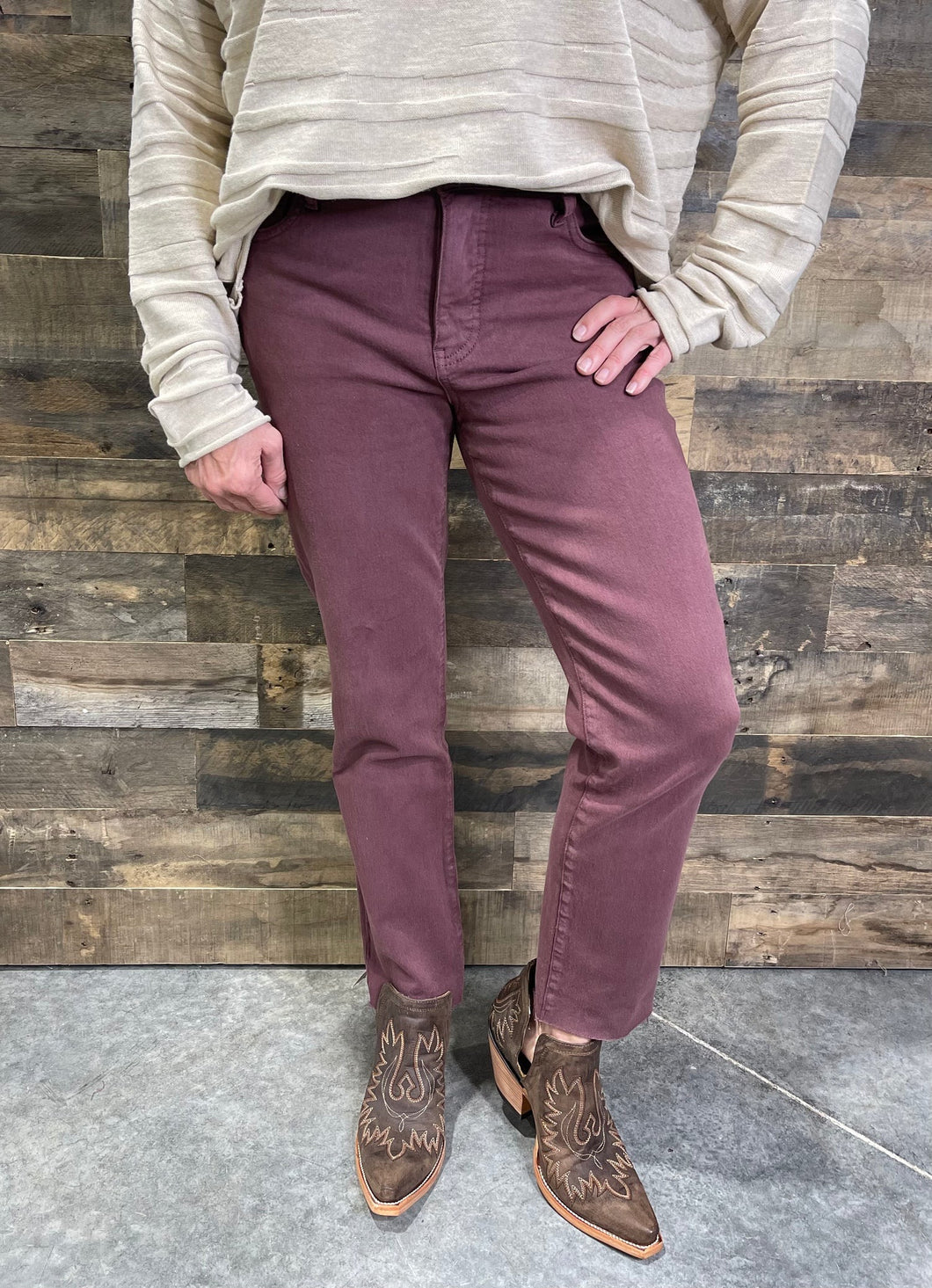 KU Reese Jeans-Bordeaux