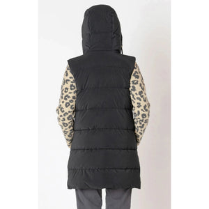 DX Hooded Puffer Vest-Black