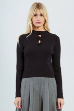 Load image into Gallery viewer, MB Rose Front Sweater
