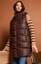 Load image into Gallery viewer, DX Faux Puffer Vest-Brown
