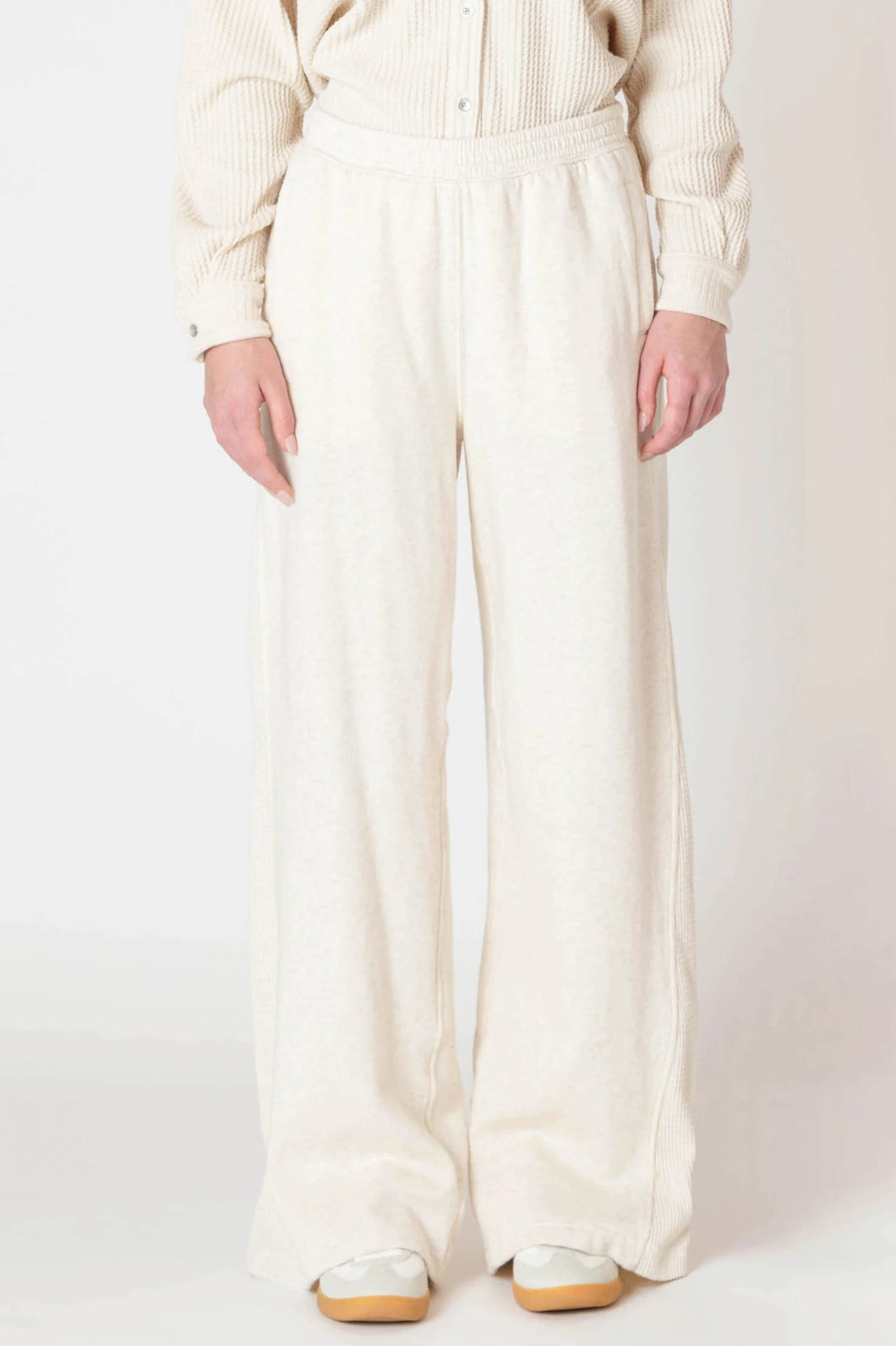 DX Wide Leg Jogger-Cream