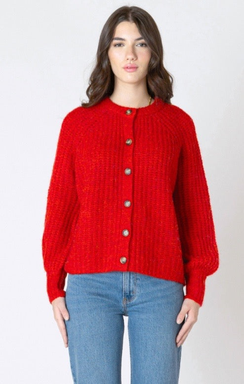 DX Candy Red Cardigan