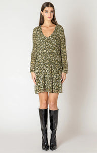 DX Green Pleated Dress